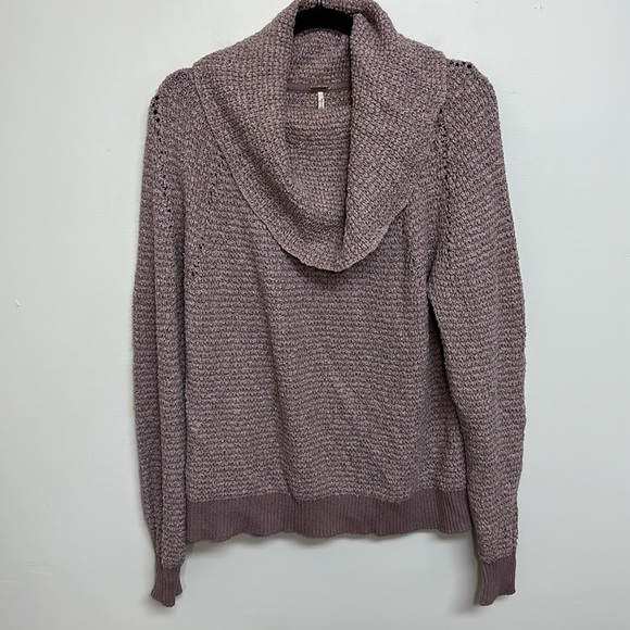 Free People By Your Side Sweater in Mauve‎ Small - Picture 2 of 5